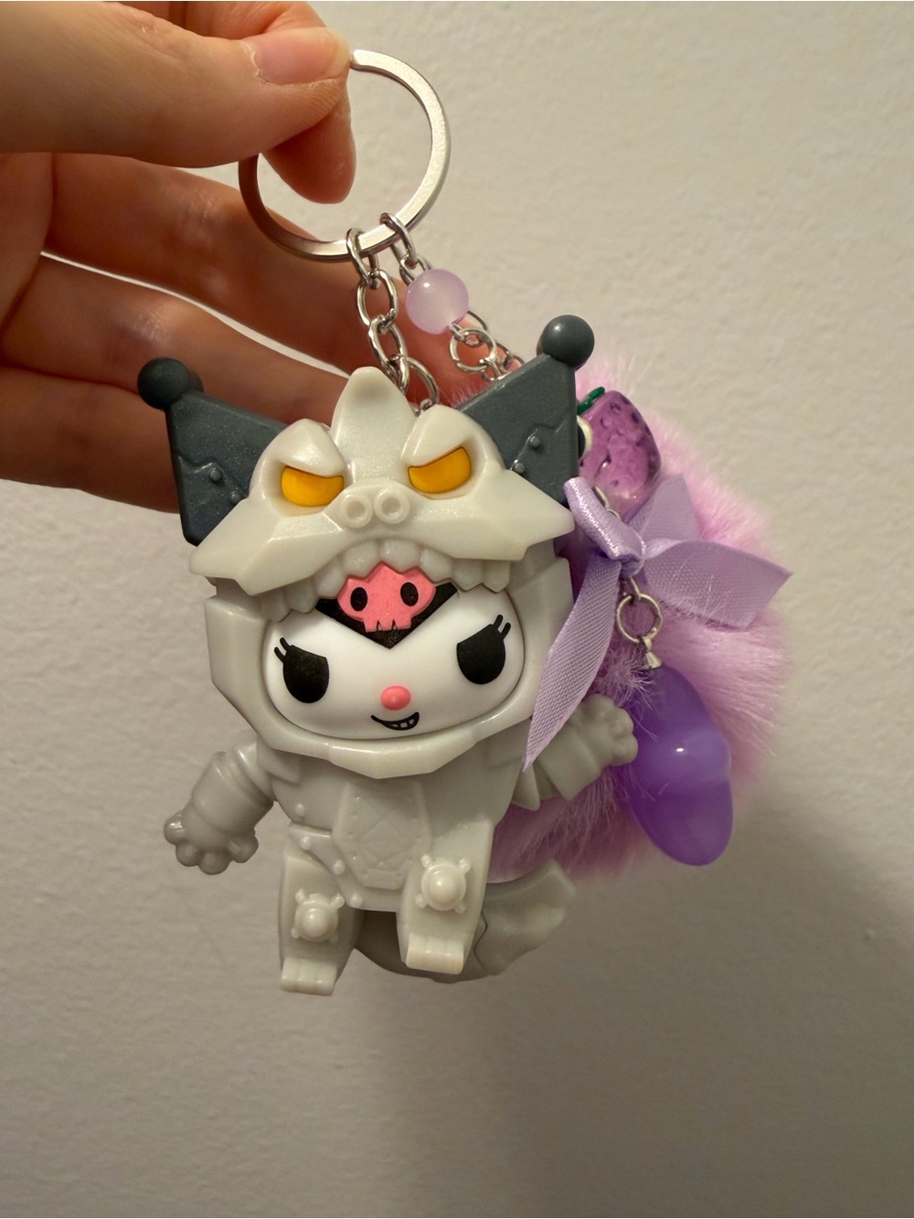 Kuromi MechaGodzilla Hello Kitty Godzilla Happy Meal Toy Keychain Purse Charm